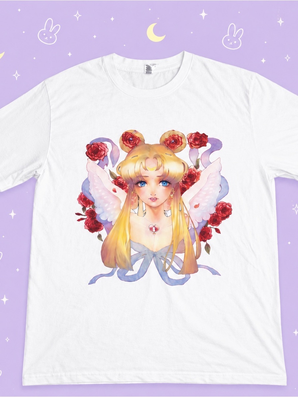 🌙 SAILOR MOON NWOT Artist-Designed Graphic Anime Tee Size M